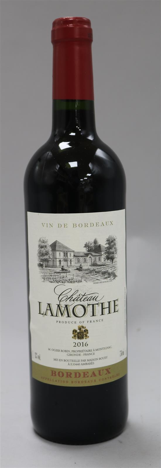 Ten bottles of Chateau Lamothe Bordeaux